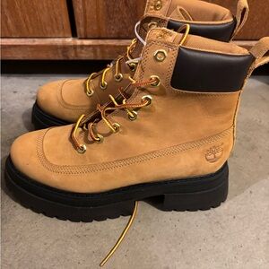 Timberland boots. Tan. Size 8.5